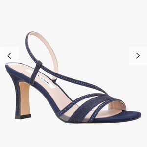 Nina Women's Elegant Black Strappy Heels